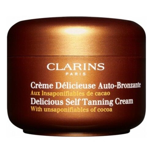 Clarins Self-tanning Delicious Cream;  for a sunny face